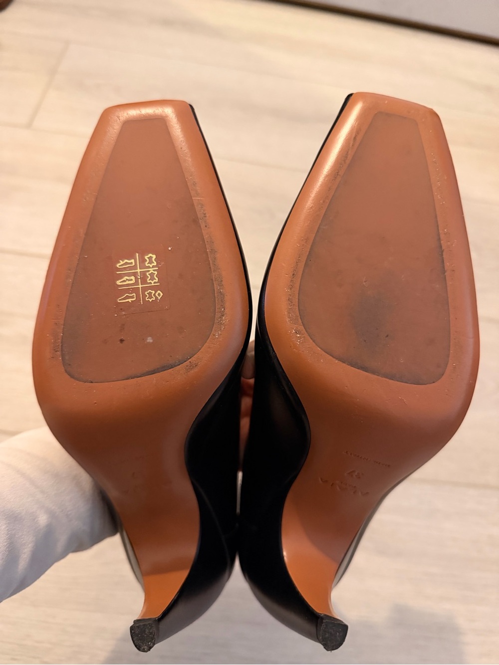 Alaia Black Open Toe Mules Size 37 - Picture 4 of 4